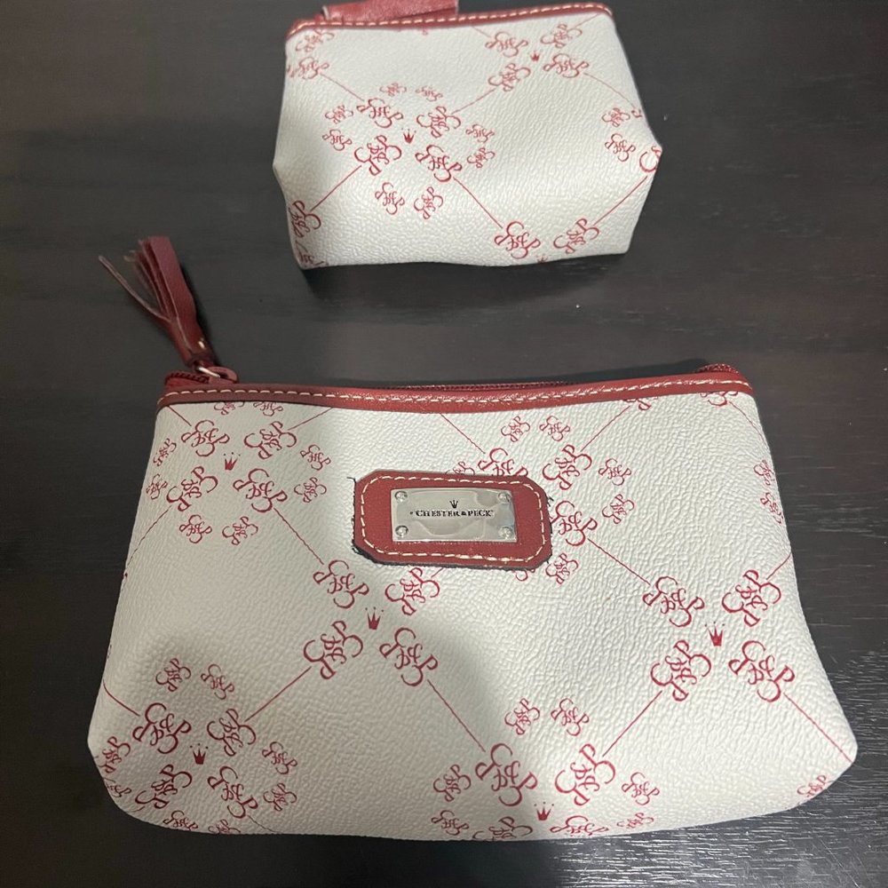 Chester & Peck Makeup Case and Coin purse
